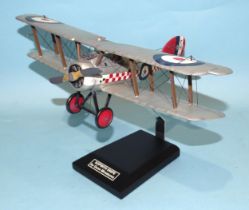Thomas Gunn Miniatures, Sopwith Snipe, late silver version, (boxed, with stand).
