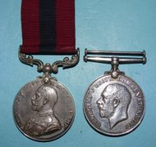 A George V WWI Distinguished Conduct Medal awarded to 32273 Pte G Hawley 2/Devon R with British