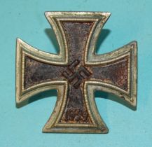 A German WWII screw-back Iron Cross, 1st Class.