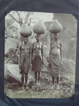 An album of 192 (approx.) photographs of mainly African tribes people, including early-20th