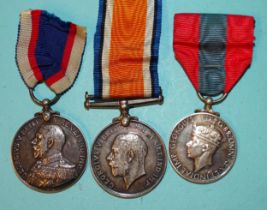 A WWI pair: a George V Royal Fleet Reserve Long Service and British War Medal to SS 103391 (P.O.