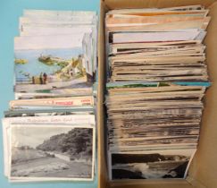 A large quantity of postcards of Devon and Cornwall (approximately 525), including many RP's.