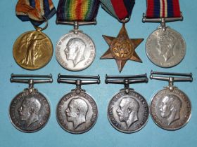 A WWI pair, British War and Victory Medals awarded to G24561 Pte S Life R W Kent R,