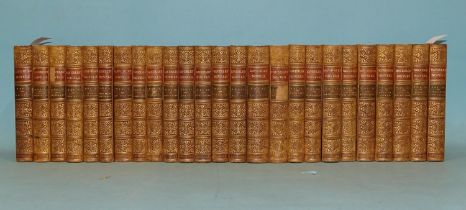 Scott (Sir Walter), The Waverley Novels, 25 volumes, uniformly-bound, hf cf gt, M2, 8vo, 1854, (25).