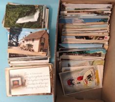 Approximately 500 postcards, mainly topographical.