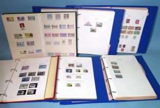 A collection of stamps in ten albums and stock books, with Great Britain and Channel Islands, China.