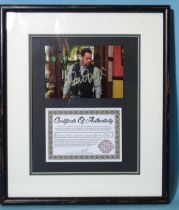 A Danny Dyer signed coloured photograph, 10 x 15cm, with KLH Autographs certificate of authenticity.