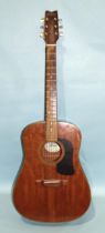 A George Washburn acoustic guitar, model D10M, serial no.S206000023.