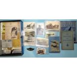 A quantity of mainly mid- to later-20th century aviation postcards, cigarette cards and other