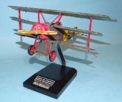 Thomas Gunn Miniatures, WOW 295 Fokker Dr.1 Werner Steinhauser, with pilot and stand, (boxed).