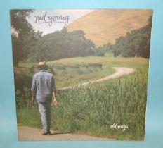 Neil Young: a collection of eighteen albums, including Harvest Moon, Time Fades Away, Trans, Landing