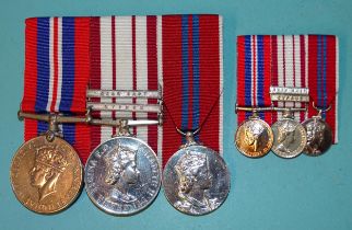 A trio: Royal Navy War Medal 1939-45, Naval General Service Medal and Coronation Medal 1953