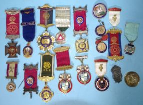 Masonic, a collection of gilt-metal and enamel RAOB and other badges and jewels.