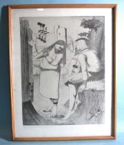 After Stanley Spencer RA, "Fairy on the waterlily leaf", limited-edition of 200 facsimile drawings