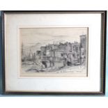 After James Abbott McNeill Whistler RBA (1834-1903), "Thames Police" (Wapping Wharf), etching, 16