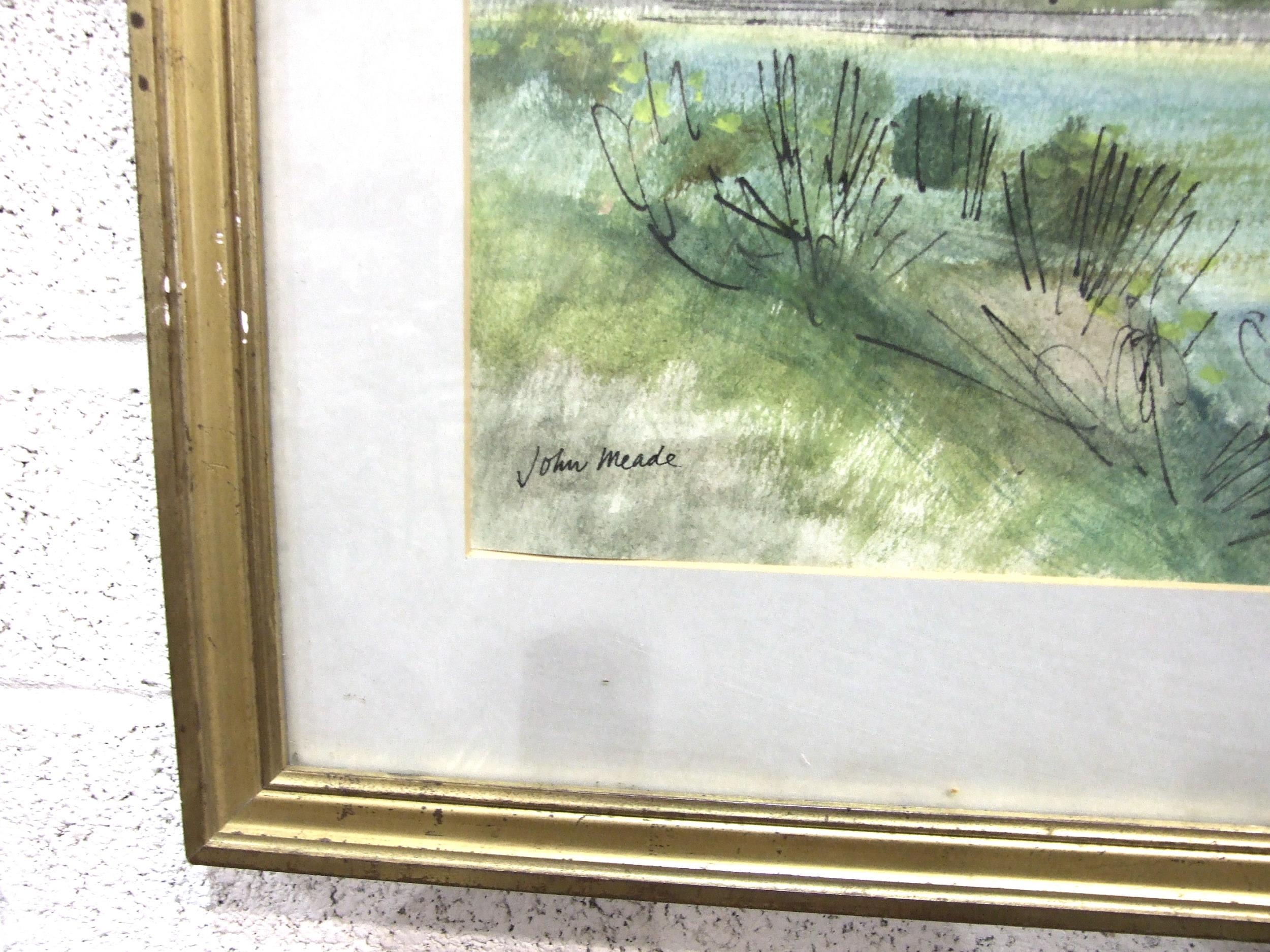 John Meade (1909-1982) RICHMOND HILL Signed watercolour and pen, 34.5 x 49cm. - Image 4 of 5