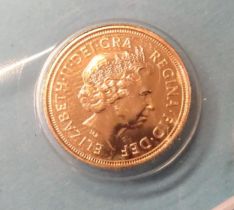 An Elizabeth II 2006 half-sovereign.