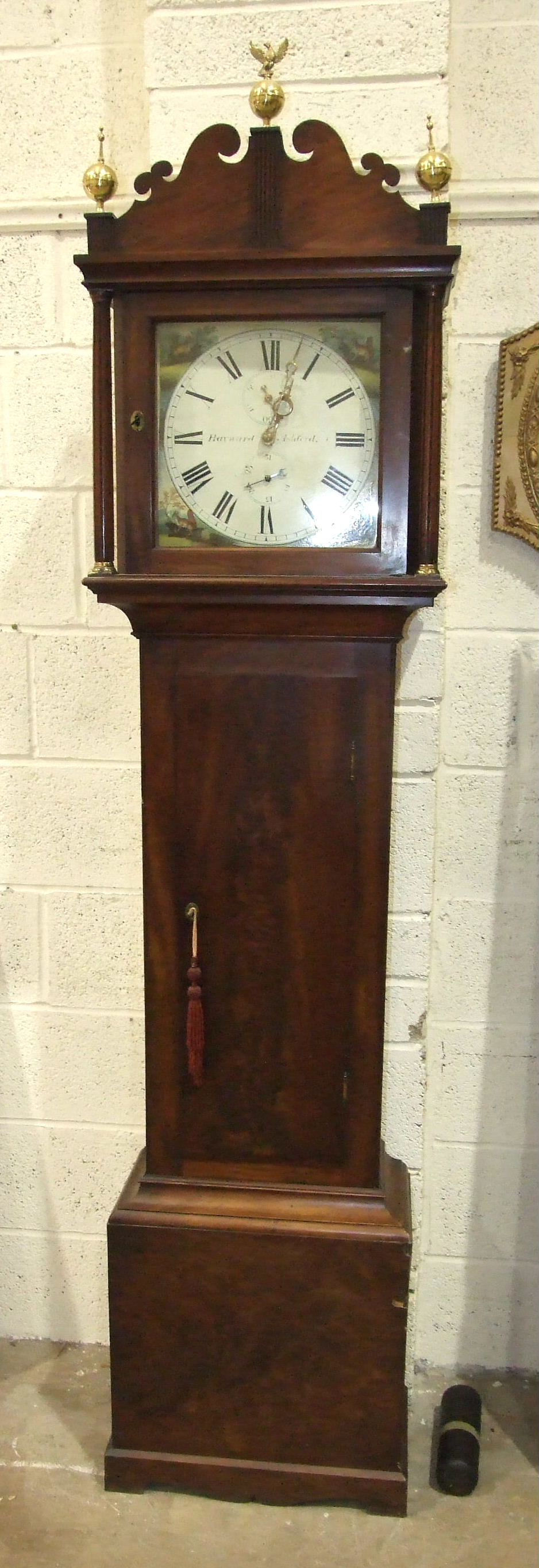Hayward, Ashford, an antique mahogany longcase clock, the 36-hr chain-driven bell-striking - Image 3 of 3