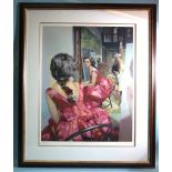 After Robert O. Lenkiewicz (1941-2002), "The Painter with Anna - Rear View - Project 18", framed