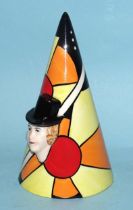 Lorna Bailey, a studio ceramic "Ginger" sugar sifter, 14cm high, a 28th Collectors' Club piece,