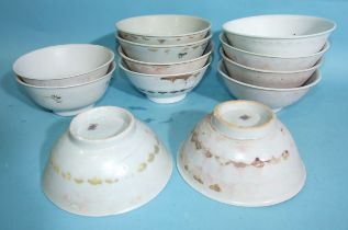 Tek Sing cargo, a set of twelve early-19th century pale celadon-glazed bowls.