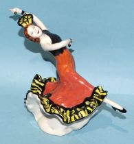 Lorna Bailey, a studio ceramic Art Deco lady figurine "Lolita", limited-edition 12/100, 17.5cm high,