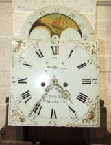 Thomas, Whitchurch, a late-18th century oak and mahogany-banded long-case clock, the swan-neck