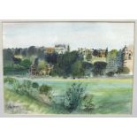 John Meade (1909-1982) RICHMOND HILL Signed watercolour and pen, 34.5 x 49cm.