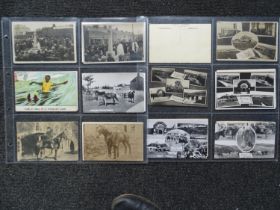 Thirty-three postcards of Princetown and Dartmoor, including a 1906 Parliamentary Election vote
