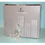 Swarovski, three crystal sculptures: Seated Cheetah, Lion and Standing Tiger, all in fitted boxes