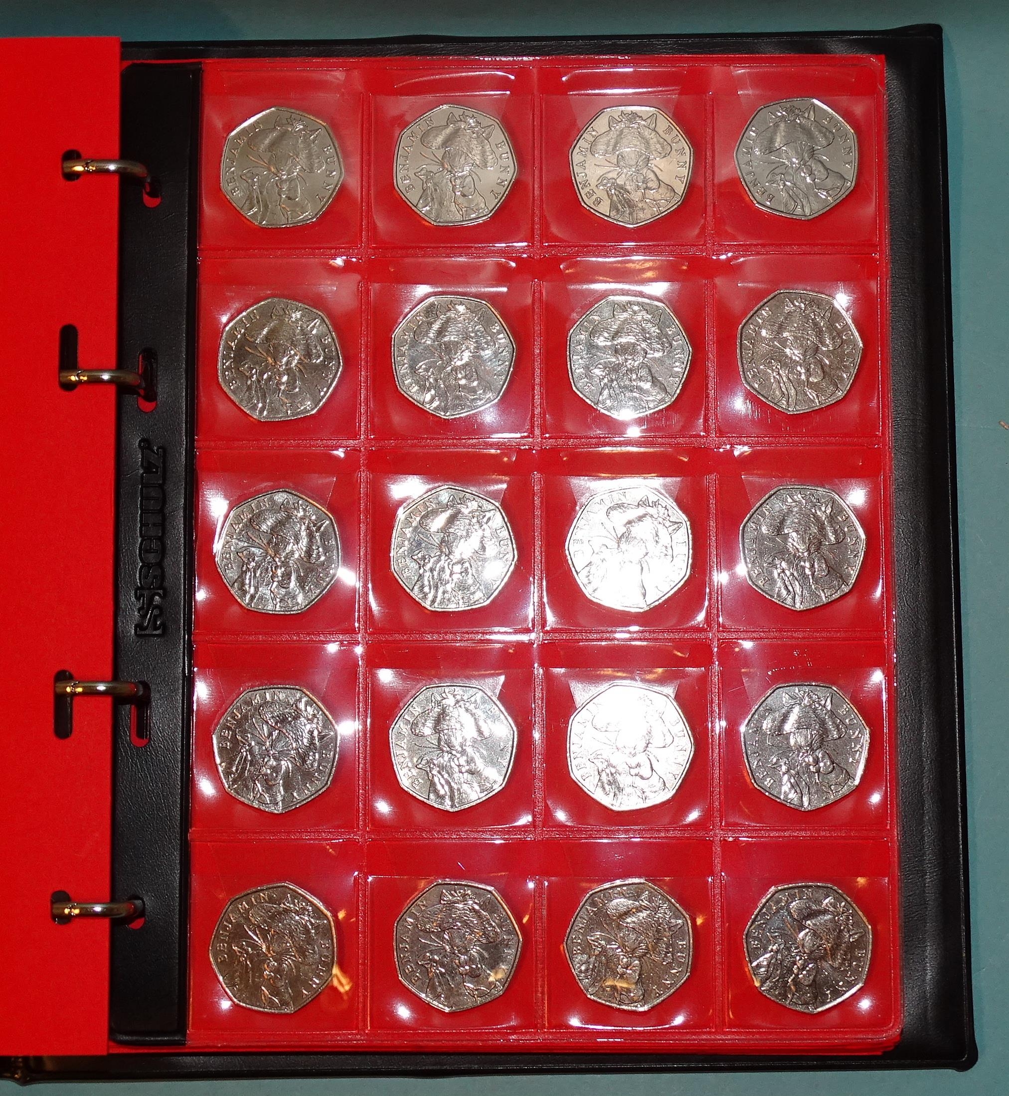 Three Schultz albums of Beatrix Potter character 50p coins 2016-2018, approximately 460 coins. - Image 3 of 3