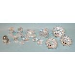 Swarovski, a collection of thirteen animal figures, including swans (x3, various sizes), owl,