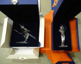 Two Swarovski crystal glass 'Magic of Dance' figures: Antonio-2003, Anna-2004, both boxed with outer