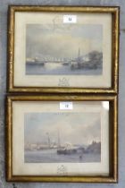 After Nicholas Matthew Condy, four various lithographs: 'The Royal Yacht in and around Plymouth', 22