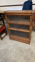 OAK STACKING BOOKCASE-THE GLOBE WERNICKE & CO (AF)