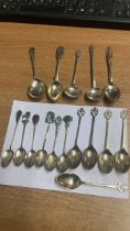 ASSORTED SILVER SPOONS 190GRMS