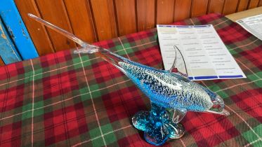 ART GLASS DOLPHIN