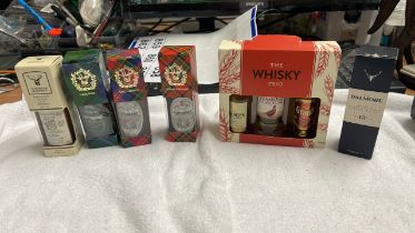 6 x BOX WHISKY MINIATURES