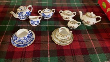 BOX-2 COALPORT SMALL TEA SETS- SAMPLES