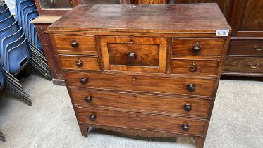 MAHOGANY CHEST DRAWERS (AF)