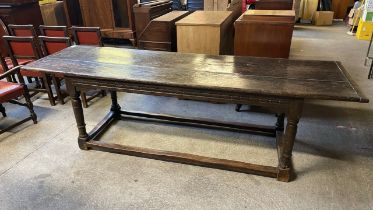 OAK REFECTORY TABLE 107" x 31" (AF)