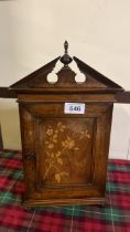 SMALL INLAID WOODEN CABINET (AF)