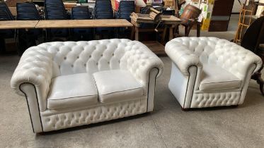 CHESTERFIELD SOFA & CHAIR (AF)