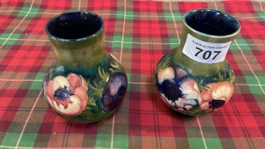 2 MOORCROFT VASES