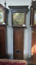 BRASS DIAL G F CLOCK THOMPSON WHITEHAVEN