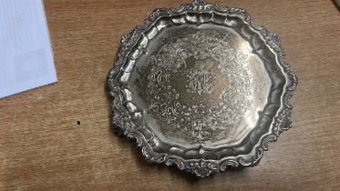 SMALL SILVER SALVER 215GRMS