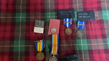 BOX MEDALS & WAR BADGE