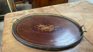 INLAID BRASS GALLERY TRAY (AF)