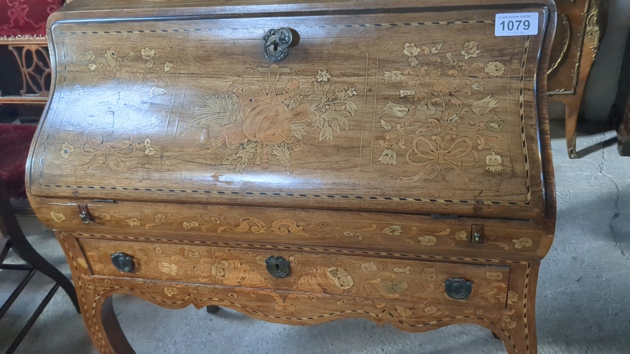 FRENCH STYLE MARQUETRY DESK - Image 2 of 13