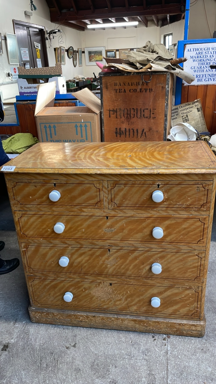 2 OVER 3 PINE CHEST DRAWERS (AF)
